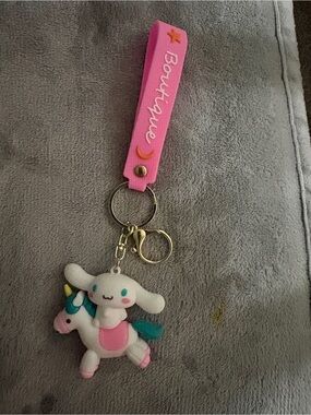 Kuromi Purple Silicone Keychain Charm